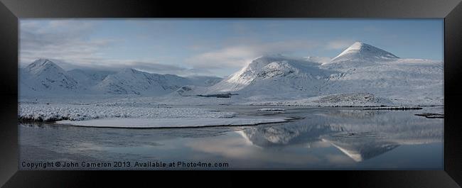 Winter in the Scottish Highlands. Framed Print by John Cameron