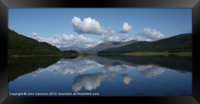 Majestic Reflections of Loch Leven Framed Print by John Cameron