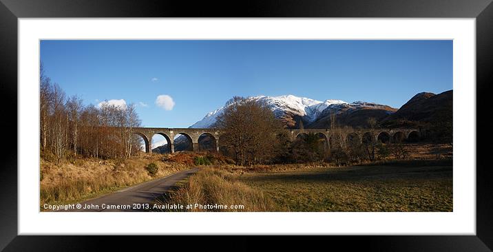 Glenfinnan Railway Viaduct. Framed Mounted Print by John Cameron