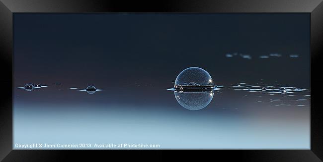 Bubble world Framed Print by John Cameron