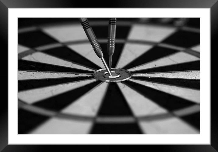 Bullseye Framed Mounted Print by J Biggadike