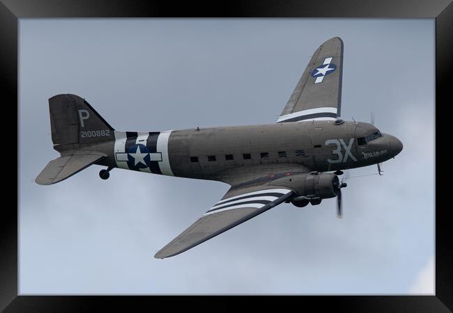 Douglas DC-3 Dakota Drag Em Oot Framed Print by J Biggadike