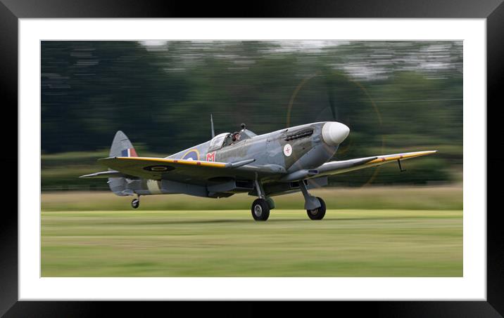 Spitfire Mk VIIIc MT928 Framed Mounted Print by J Biggadike