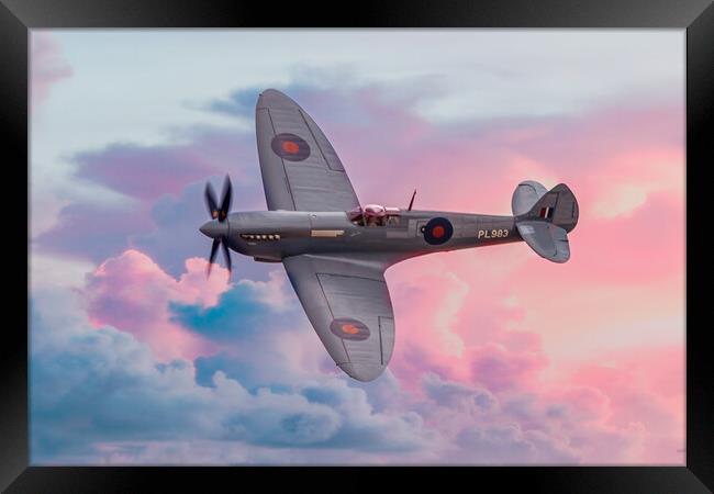 Supermarine Spitfire NHS Framed Print by J Biggadike