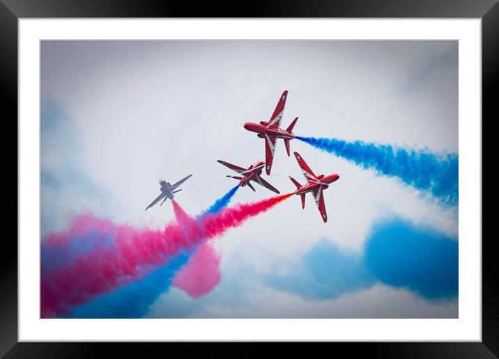 Red Arrows Gypo Break Framed Mounted Print by J Biggadike