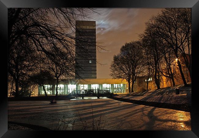 Sheffield Arts Tower Framed Print by J Biggadike