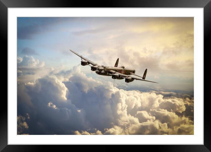 The Phantom - Lancaster Bomber Framed Mounted Print by J Biggadike