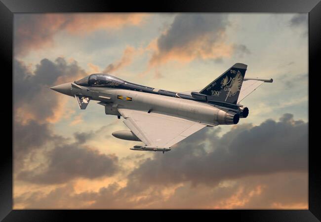 Eurofighter Typhoon Dixie Framed Print by J Biggadike
