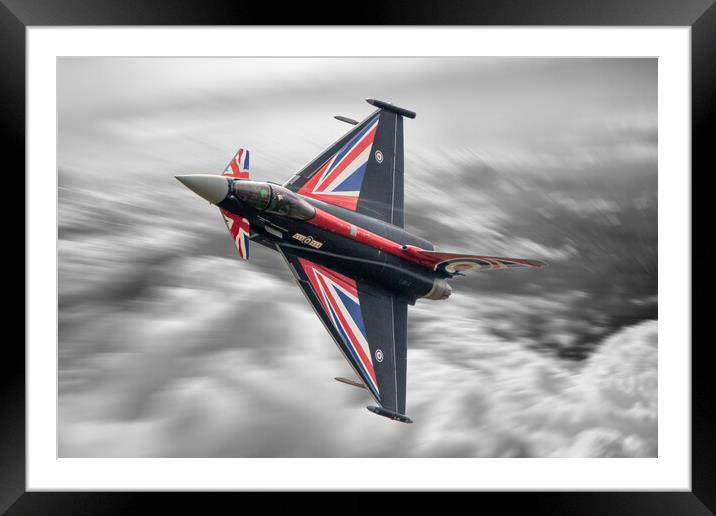 RAF Eurofighter Typhoon Blackjack Framed Mounted Print by J Biggadike