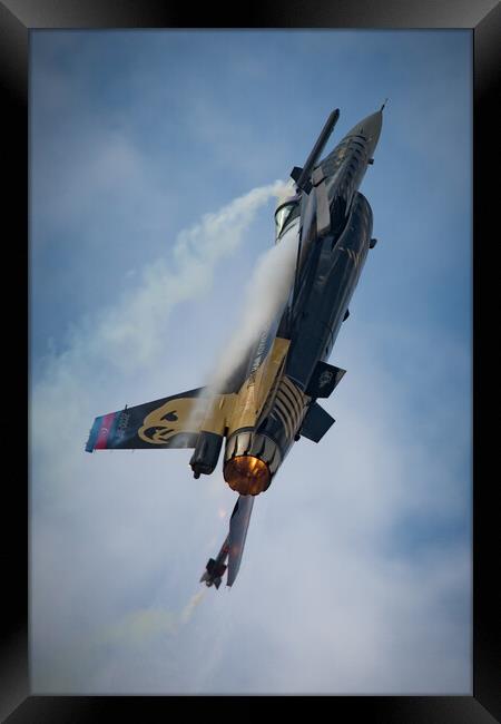 Solo Turk F-16 Framed Print by J Biggadike