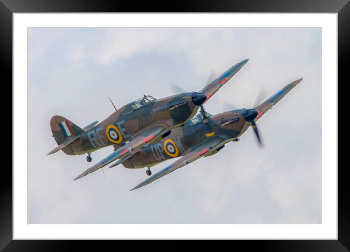 Hawker Hurricane formation Framed Mounted Print by J Biggadike