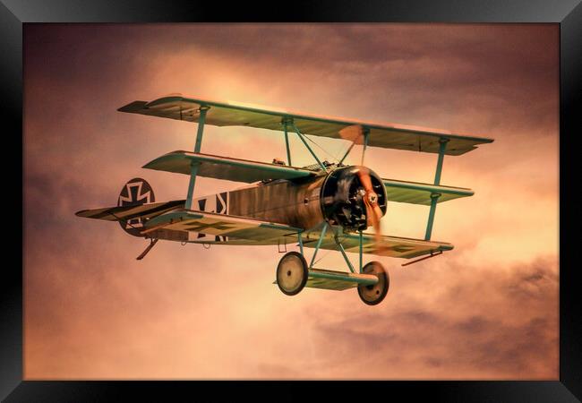 Fokker Dr1 Triplane Framed Print by J Biggadike