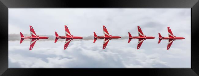 Red Arrows Enid Framed Print by J Biggadike