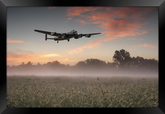 Lancaster Misty Morning  Framed Print by J Biggadike