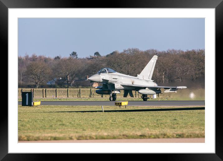Eurofighter Typhoon ZK359 Framed Mounted Print by J Biggadike
