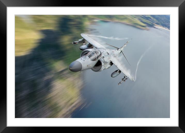 Sea Harrier Framed Mounted Print by J Biggadike
