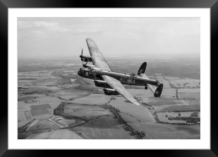 Lincolnshires Lancaster Bomber  Framed Mounted Print by J Biggadike