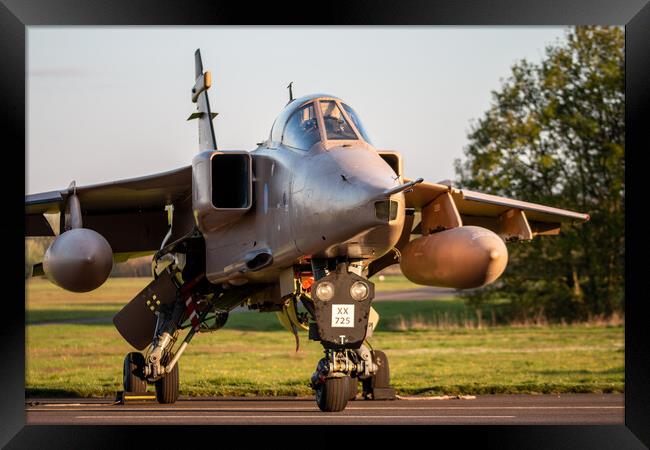 Sepecat Jaguar XX725 Framed Print by J Biggadike