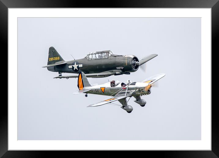 T6 Texan and Ryan ST-A S11 Framed Mounted Print by J Biggadike