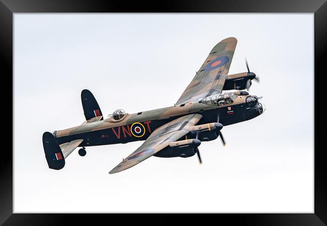 Lancaster Bomber PA474 Framed Print by J Biggadike