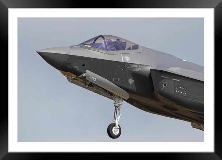 F-35A Lightning II  Framed Mounted Print by J Biggadike