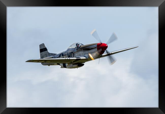 North American P-51D Mustang Framed Print by J Biggadike