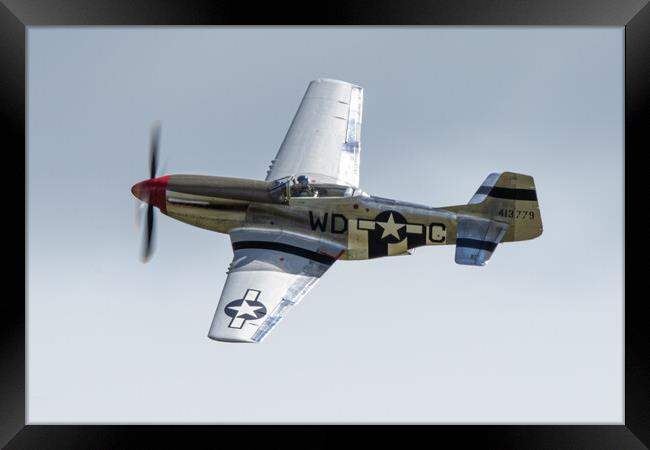 North American P-51D Mustang Framed Print by J Biggadike