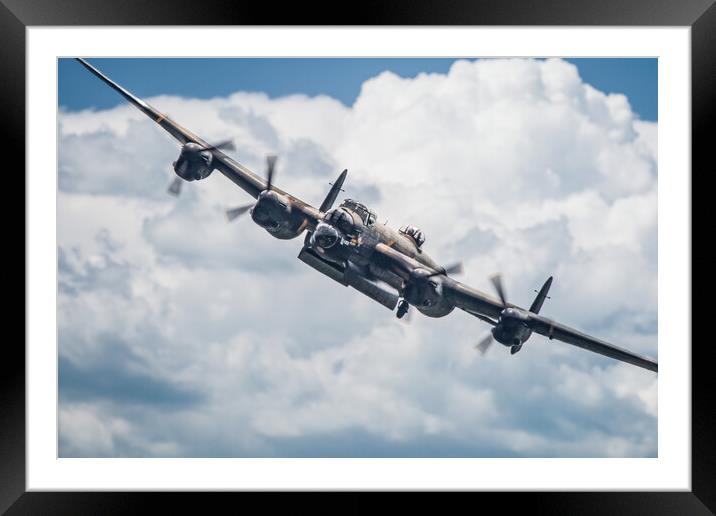 Lancaster Bomber PA474 Framed Mounted Print by J Biggadike