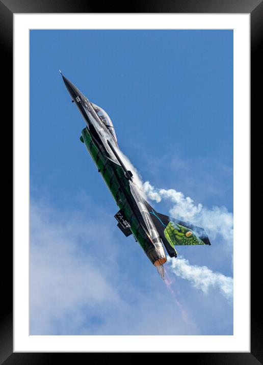 Belgian F-16 Dream Viper Framed Mounted Print by J Biggadike