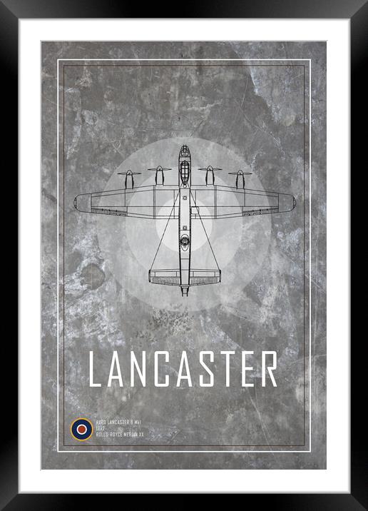 Lancaster MkI Framed Mounted Print by J Biggadike
