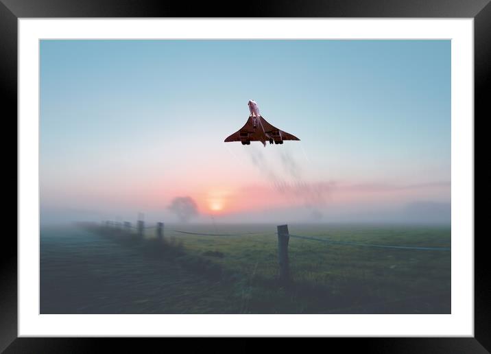 Concorde Departure Framed Mounted Print by J Biggadike