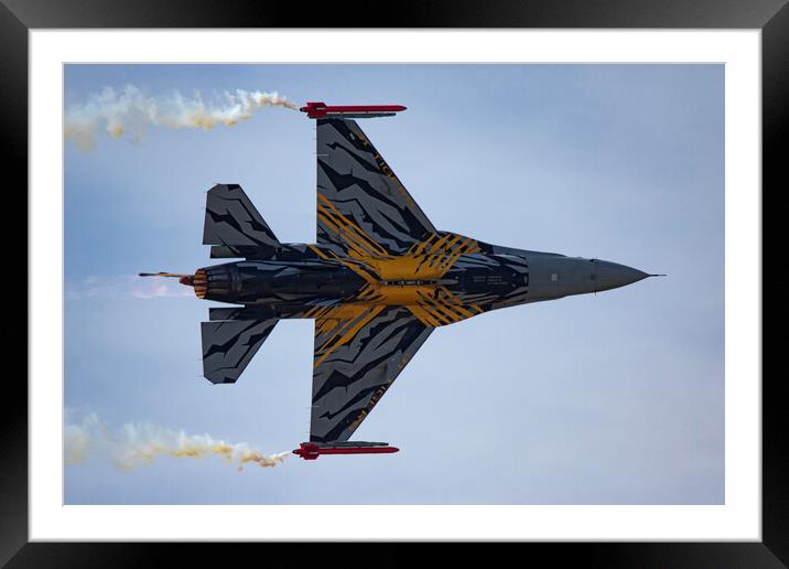 F-16 Fighting Falcon XTM X-Tiger Framed Mounted Print by J Biggadike