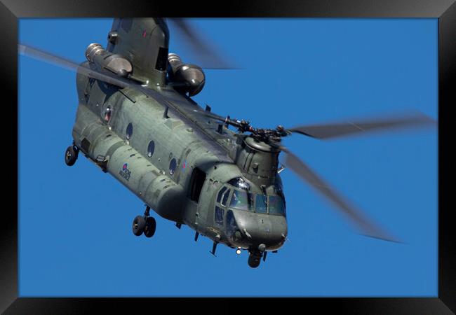 Boeing Chinook HC6A Framed Print by J Biggadike