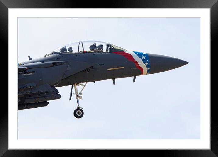 Heritage F-15E Strike Eagle Framed Mounted Print by J Biggadike