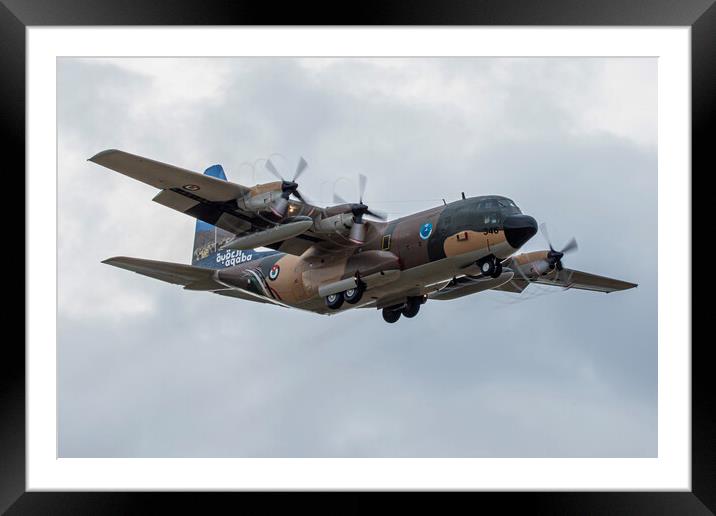 Lockheed C-130H Hercules Framed Mounted Print by J Biggadike