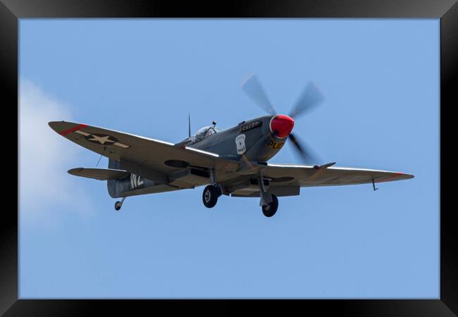 Spitfire LF Mk.XVIE RW832 Framed Print by J Biggadike