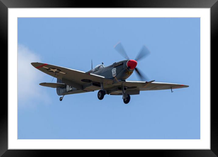 Spitfire LF Mk.XVIE RW832 Framed Mounted Print by J Biggadike