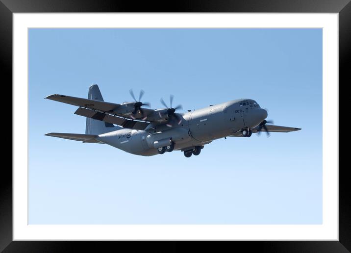 Lockheed Martin CC-130J Hercules Framed Mounted Print by J Biggadike