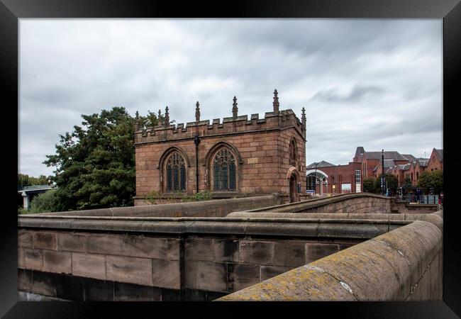 Chapel On The Bridge Framed Print by J Biggadike