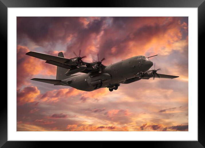 Hercules  C-130J ZH889 Framed Mounted Print by J Biggadike