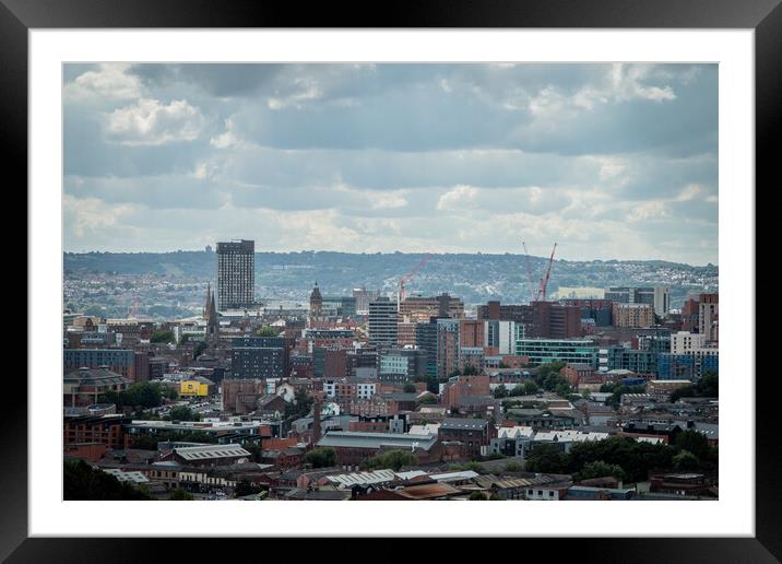 Sheffield Views Framed Mounted Print by J Biggadike