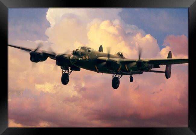 Lancaster Bomber Finals Framed Print by J Biggadike