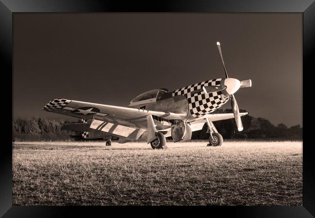 P-51D Mustang Contrary Mary Framed Print by J Biggadike