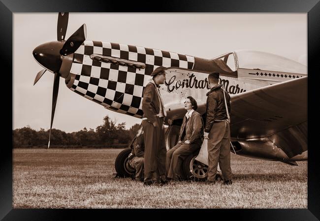 P-51D Mustang Contrary Mary Framed Print by J Biggadike