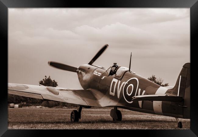 Supermarine Spitfire MK Vc EE602 Framed Print by J Biggadike