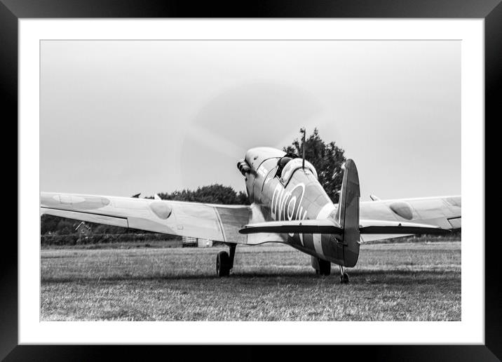 Supermarine Spitfire MK Vc EE602 Framed Mounted Print by J Biggadike