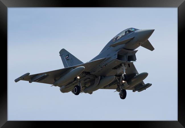 Kuwait Air Force Eurofighter Typhoon Framed Print by J Biggadike