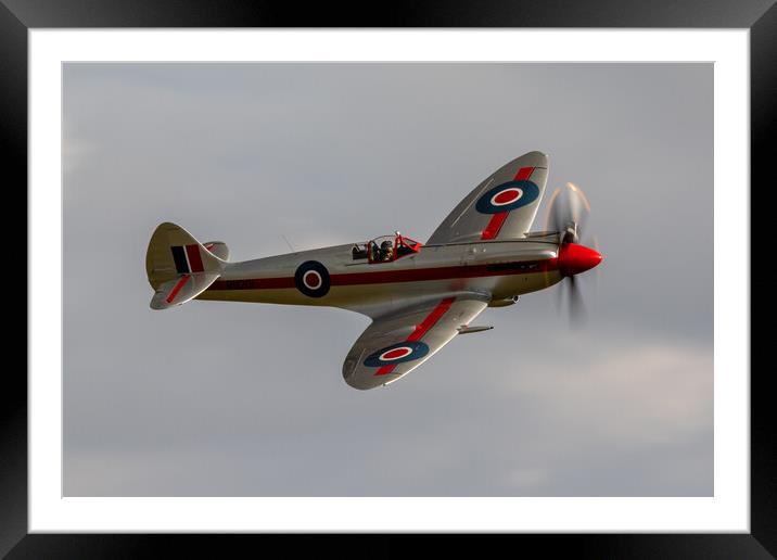 Supermarine Spitfire Mk XIV RN201 Framed Mounted Print by J Biggadike