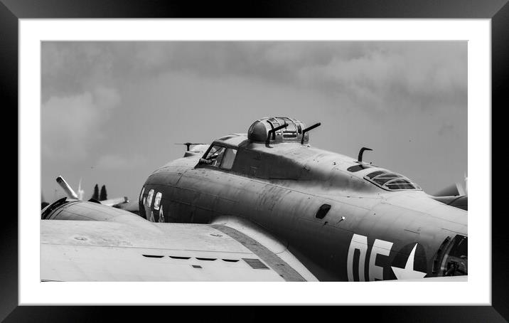 B-17 Flying Fortress Sally B Framed Mounted Print by J Biggadike