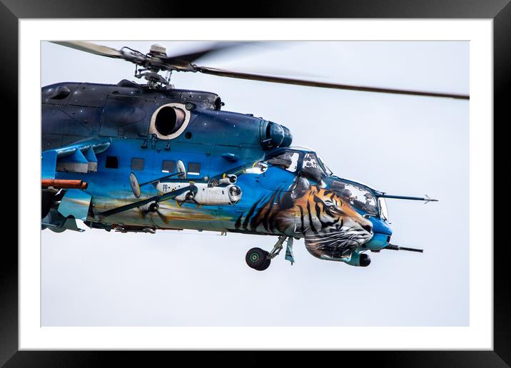 Mil Mi-24 Hind Czech Air Force Framed Mounted Print by J Biggadike